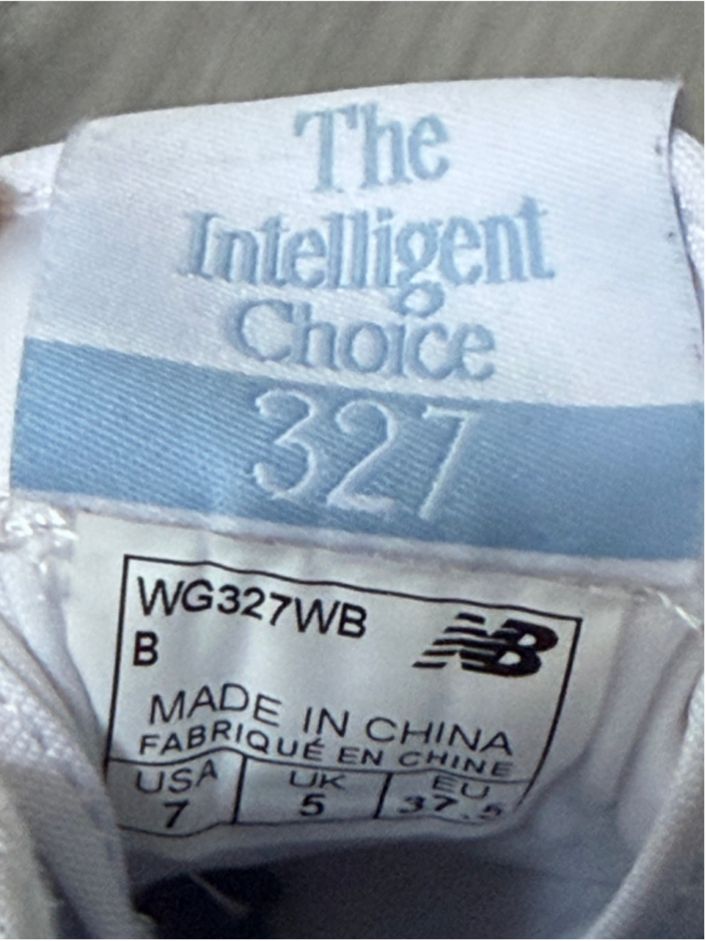 New Balance 327 Womens Size 7 White Blue Navy Retro Casual Sneakers WG327WB - Picture 11 of 12